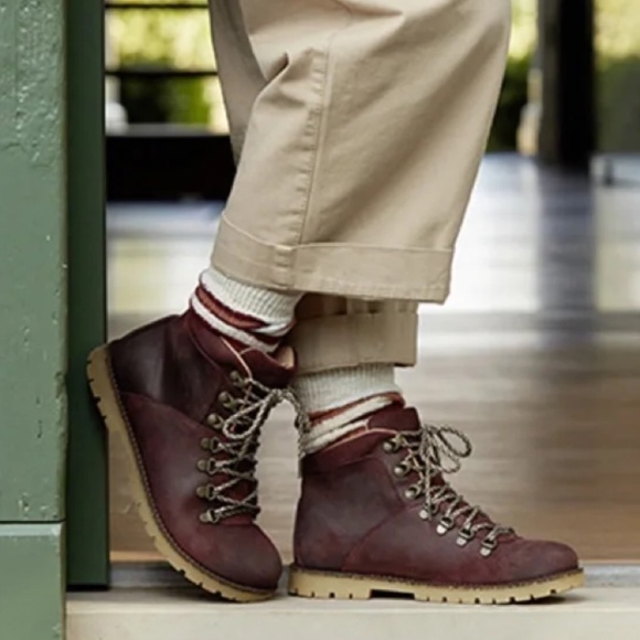 SALE Birkenstock Jackson Ochre Burgundy Red Leather Ankle Boots EU 36 US 5 NEW - Picture 15 of 15